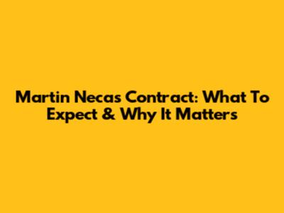 Martin Necas' Contract: What To Expect & Why It Matters